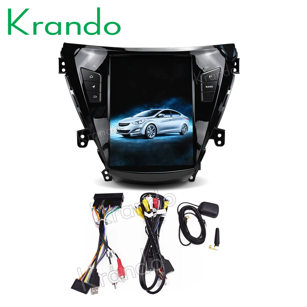 Krando Android 8,1 10," Tesla вертикальный аудио плеер для hyundai Elantra 2011-2013 gps навигация Мультимедиа воспроизведение BT KD-HE352