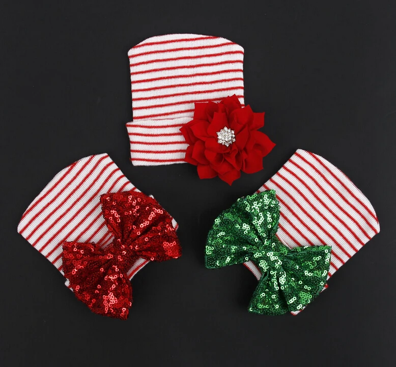 Новорожденных девочек мягкий больницы шляпа Младенцы мода лук Hat | Детская одежда