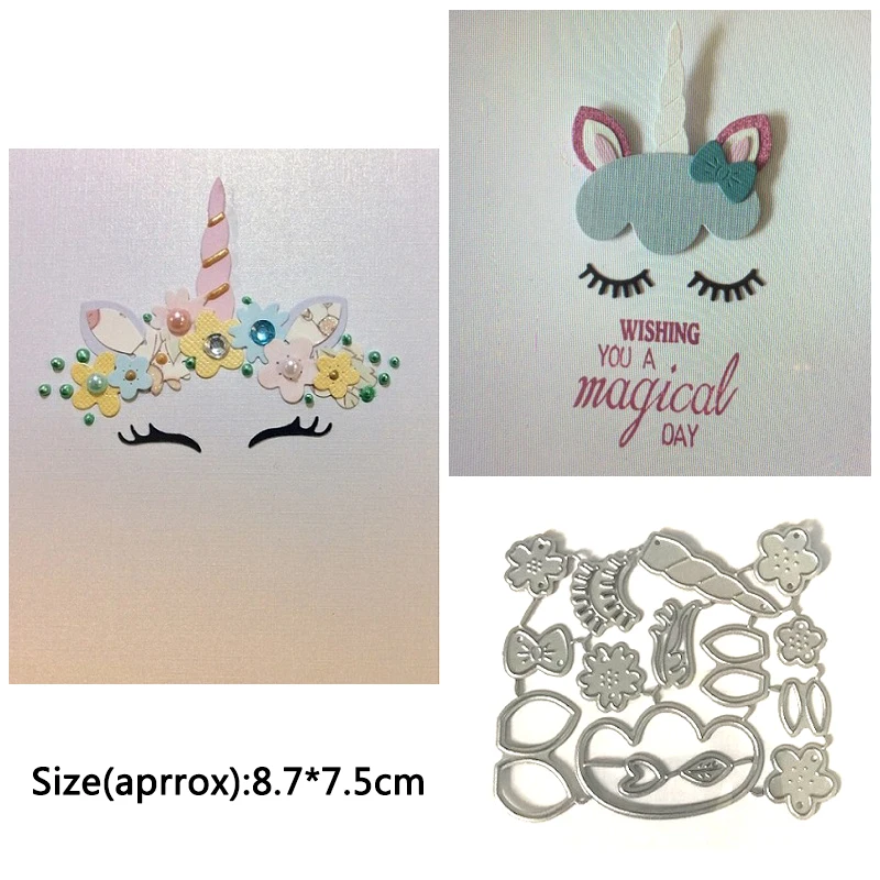 

Mai 15pc build up unicorn Metal Cutting Dies Stencils for DIY Scrapbooking photo album Decorative Embossing DIY Paper Card