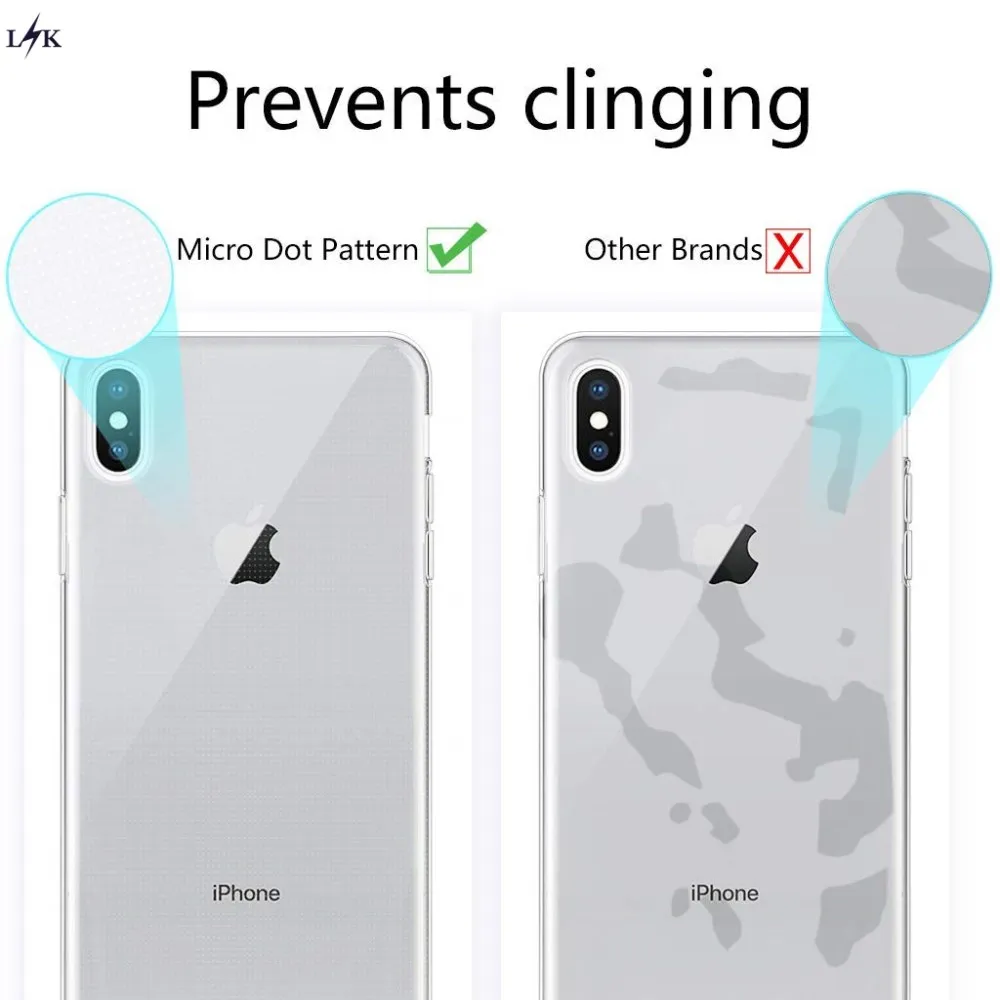 Для LK iPhone XS Max случае ультра [тонкий] устойчивое к царапинам ТПУ Резиновая мягкая