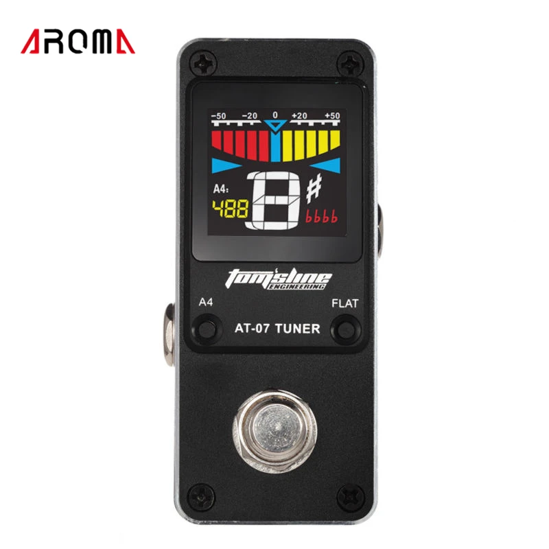 AROMA AT-07 Mini Chromatic Tuner Effect Pedal Single Electric Guitar Effects | Спорт и развлечения