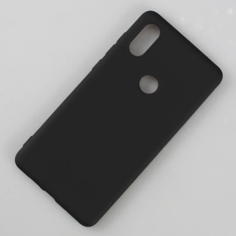 Чехол для Xiaomi Mi MIX 2 S силиконовый защитный черный чехол задней панели телефона |