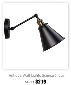 Vintage Outdoor LED Wall Sconce Lamp E26 E27 LED Bulbs Loft Retro Wall Light Luminaire Fixture Antique Glass Industrial Light