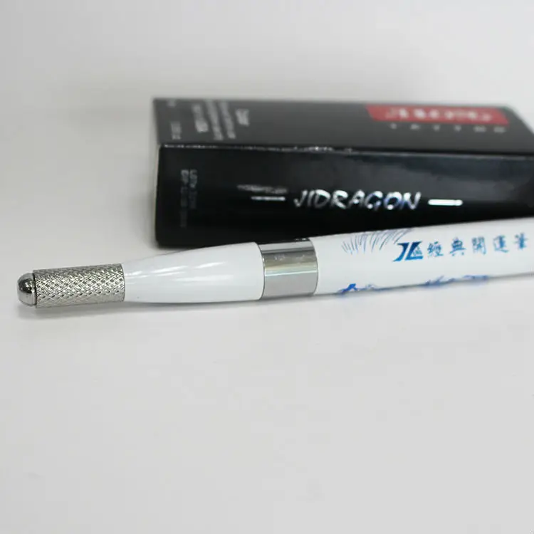 

JiDragon Lucky Pen With Flower China Style Microblading Curved Flat Needle Heavy Popular At Russia Free Shipping 5 Piece