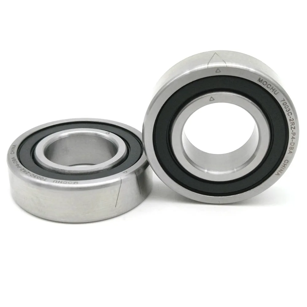 1 пара MOCHU 7003 7003C 2RZ P4 DBA 17x35x10 17x35x20 герметичные Радиально-упорные подшипники скорости шпинделя ЧПУ ABEC-7