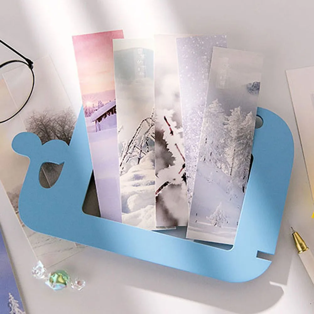 30 шт креативная зимняя снежная бумага Bookmarks для книг школьные принадлежности
