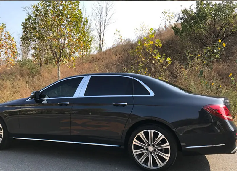 Набор из 4 предметов для отделки окон Mercedes Benz W213 E Class E200 E300L 2016 2017 AMG Стайлинг