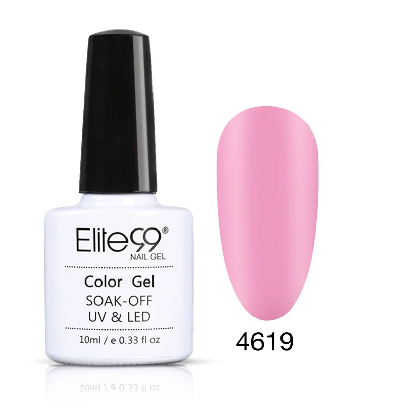 Elite99 базовый верхний слой УФ гель лак для ногтей 10 мл Прозрачный вымачивать праймер матовый Гель-лак для ногтей маникюр - Цвет: 4619