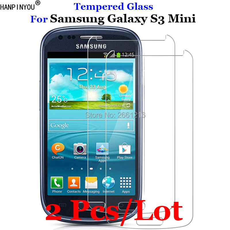 2 шт./лот S3 мини закаленное стекло 9H 2.5D Премиум Защитная пленка для Samsung Galaxy Mini S 3 III