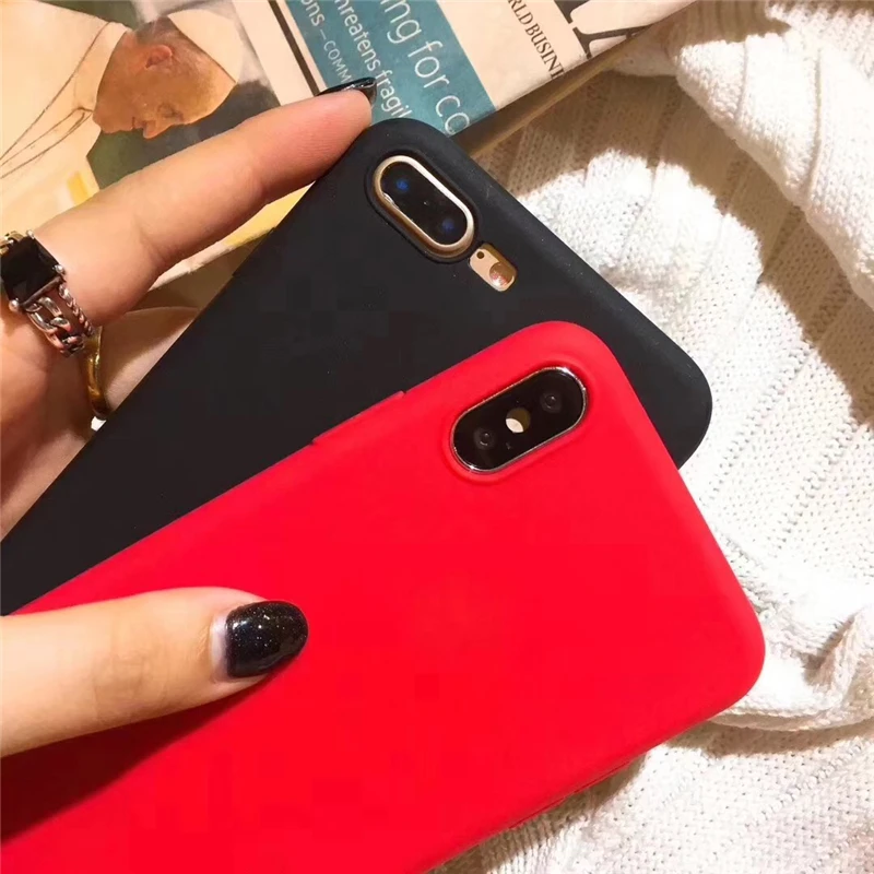 Простой однотонный Ультратонкий Мягкий ТПУ чехол для Huawei P8 P9 P10 P20 P30 Lite Pro P Smart Plus