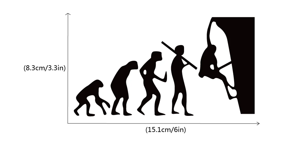 Личностная Эволюция скалолазание Спорт виниловый стикер для переключателя