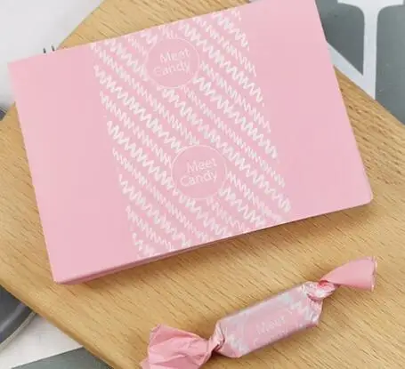 8pink meet candy 100 шт./компл. выпечки Упаковка Nougat упаковочная Бумага Свадебная конфетная сумка Упаковка упаковочных материалов, Чай вечерние Еда Класс масло Бумага - Цвет: 8pink meet candy