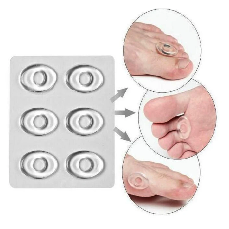 12 шт. силиконовые кольца для облегчения боли|protector pad|silicone gel shoe padsshoe cushion |