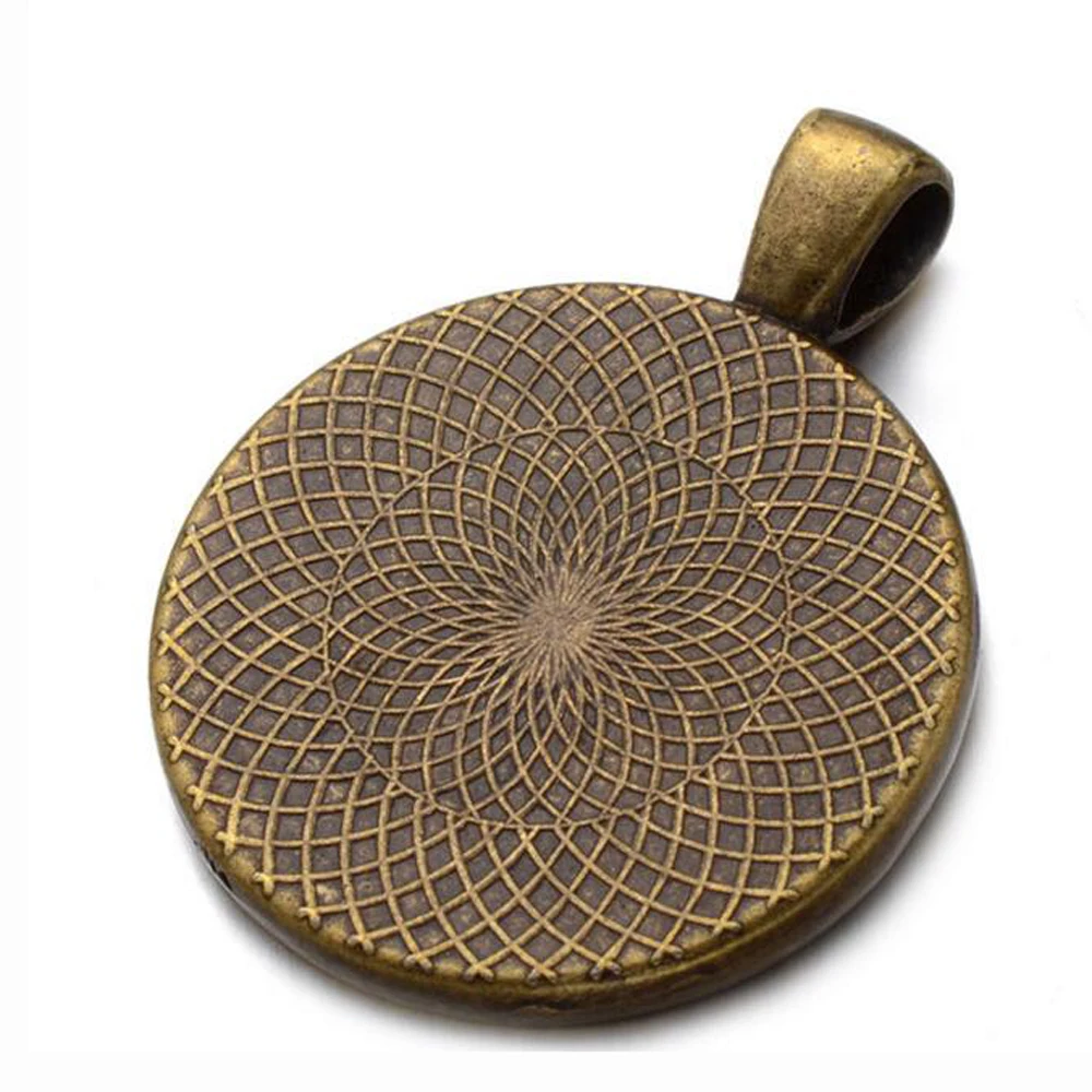 Hot Sale 25mm DIY handmade necklace alloy round bottom accessories | Украшения и аксессуары