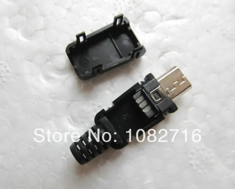 20 комплектов/шт. DIY прямой USB b микро штекер 5 контактов Разъем питания с