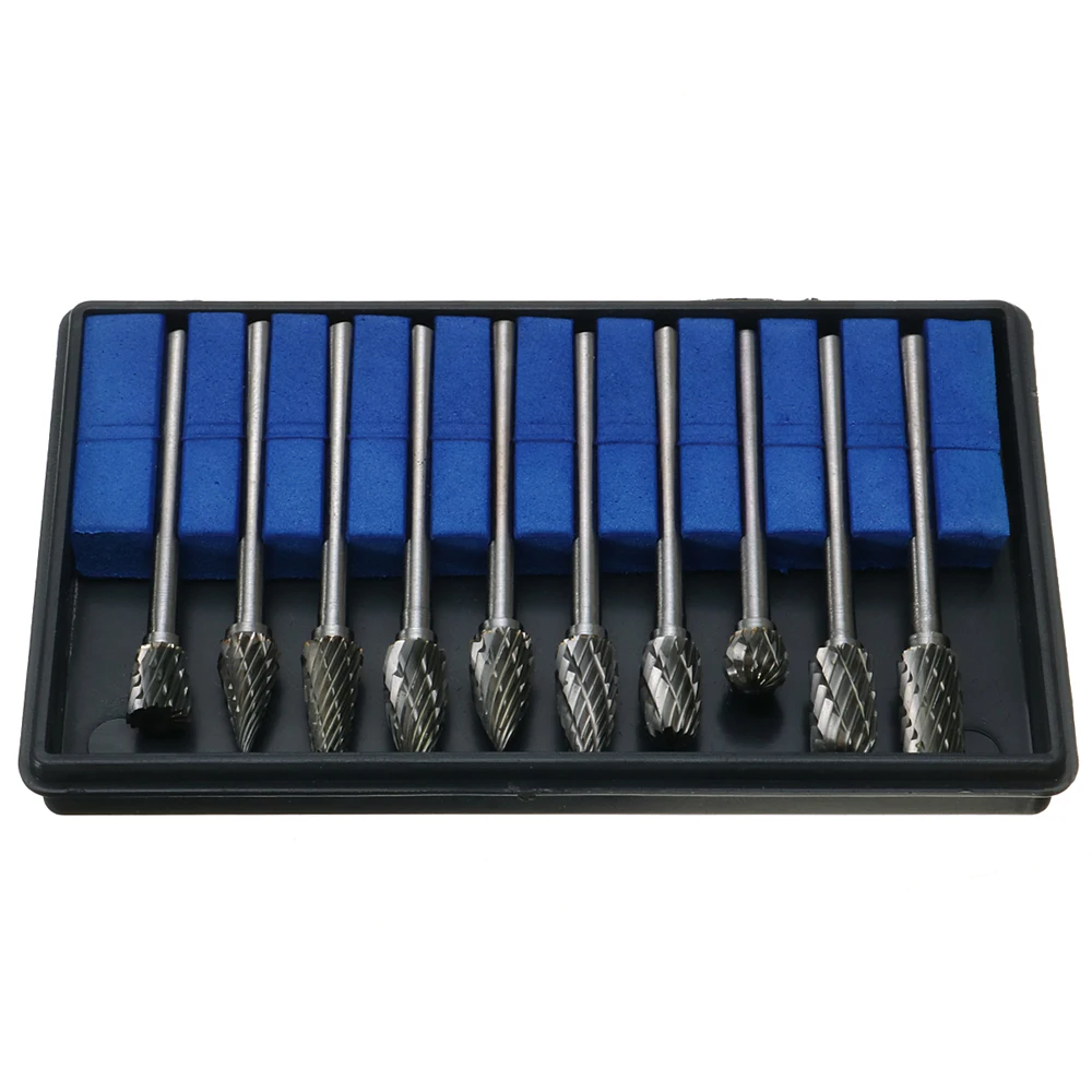 10 шт. набор сверл Электрические шлифовальные инструменты стальные конусные