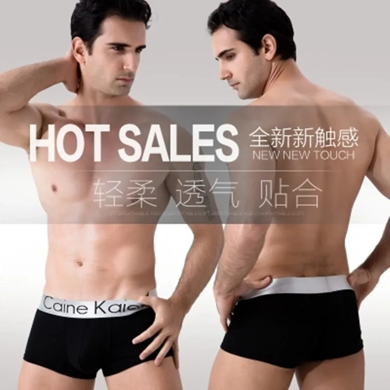 Мужской трусы-боксеры для мальчиков 100% Хлопок модал дышащая середине талии