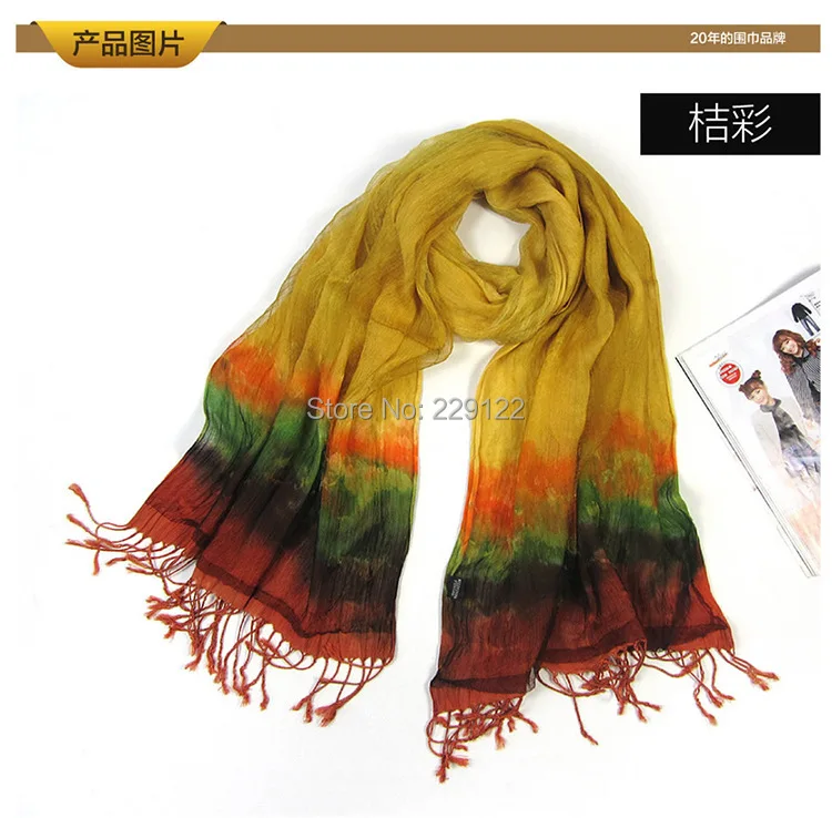Best selling! 2015 new silk scarves cotton tie-dyed nation scarf for women Free Shipping | Аксессуары для одежды