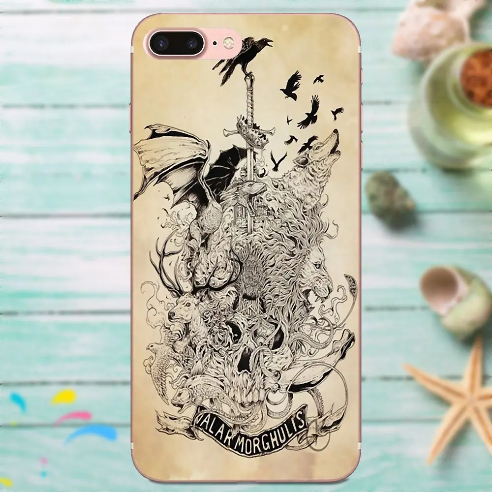 Мягкий Силиконовый ТПУ прозрачный чехол Valar Morghulis для Apple iPhone X XS Max XR 4 4S 5 5C 5S SE 6 6S 7 8