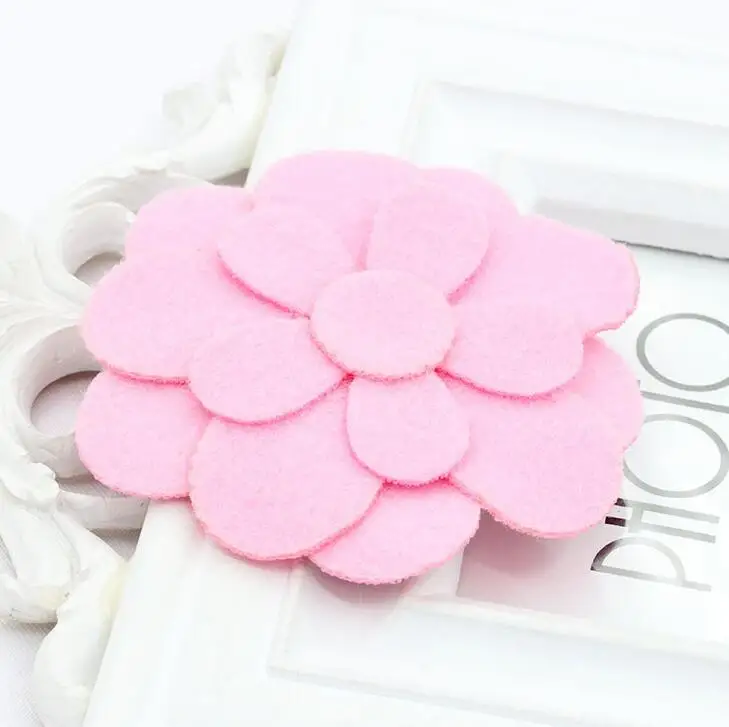 150 шт./лот розовый Мешковина ткань цветок в наличии для детей ободки платья шляпы |