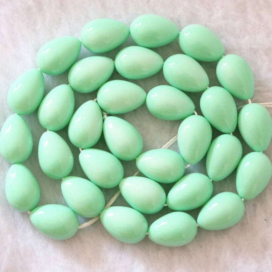 Разноцветные стеклянные бусины для выпекания 5*7 мм в форме капли воды Модные