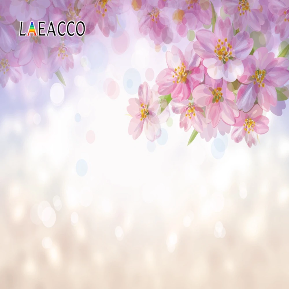 Laeacco Dreamy Цветы Лепестки натуральные постеры фотографический фон Сцена