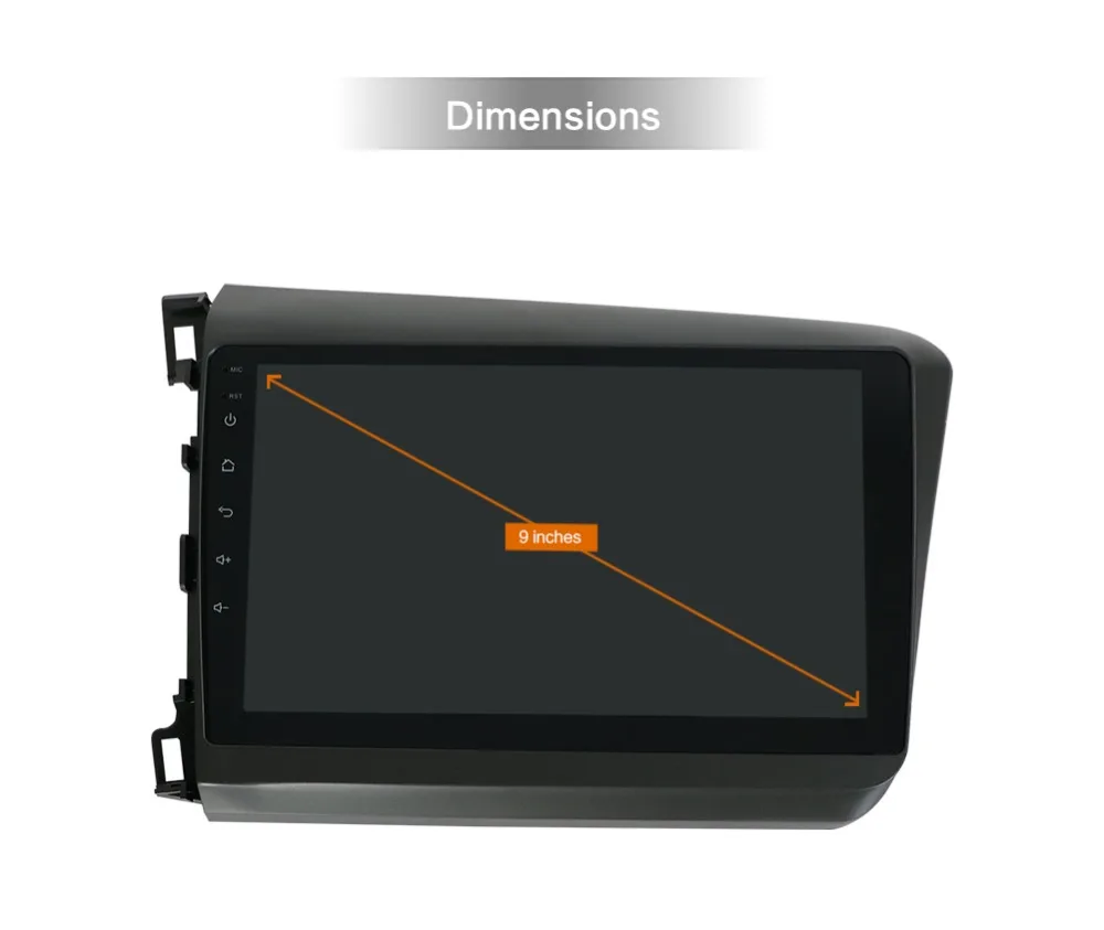 Bosion аудио радио Автомобильный gps плеер для Honda Civic головное устройство android 10 0 2 din 1G
