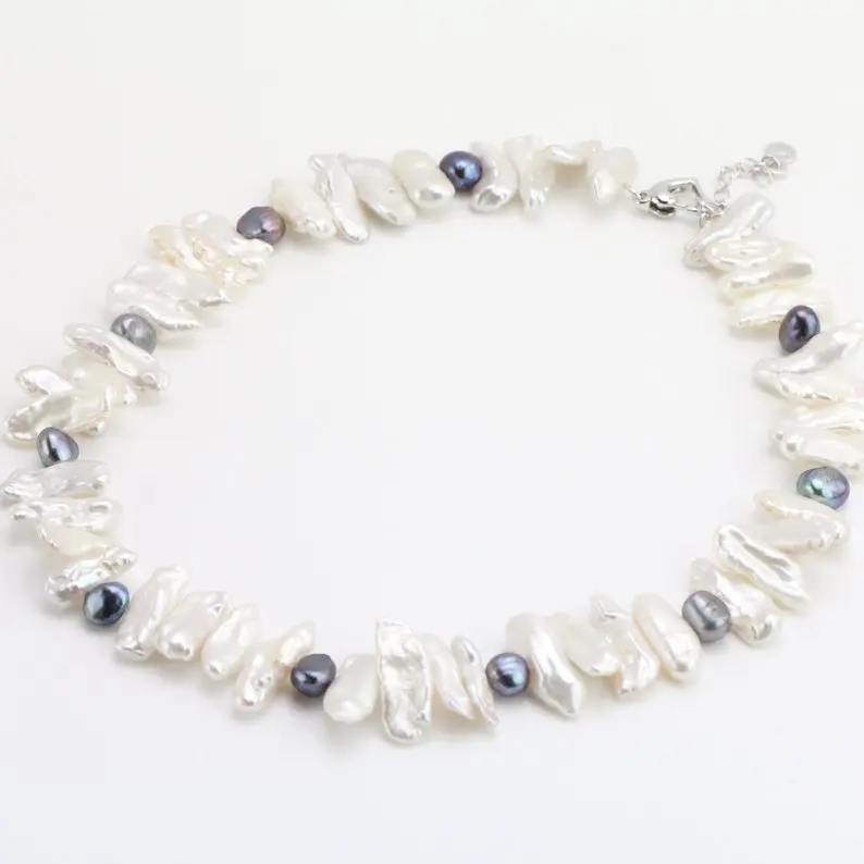 Уникальный жемчужный ювелирный магазин натуральный белый черный пресноводный