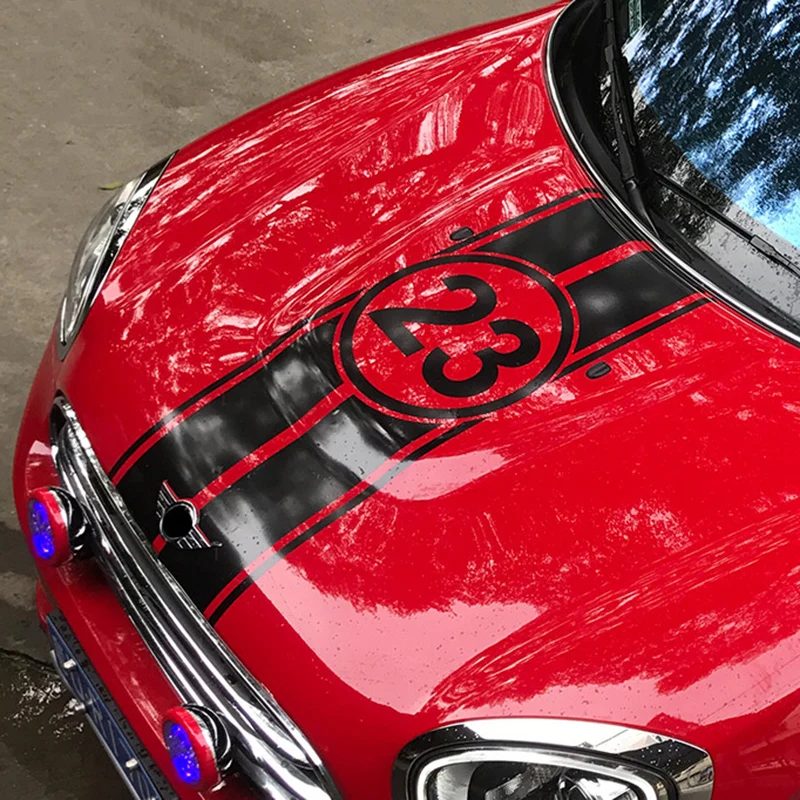 Автомобильный капот багажник двигателя задний 23 номера наклейки для Mini Cooper One d