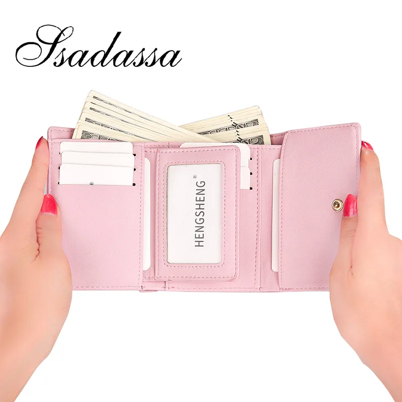 ssadassa New Women's Wallet Purse mini short 3 Fold Multi-functional casual money wallets coin pocket card holder K0082 | Багаж и