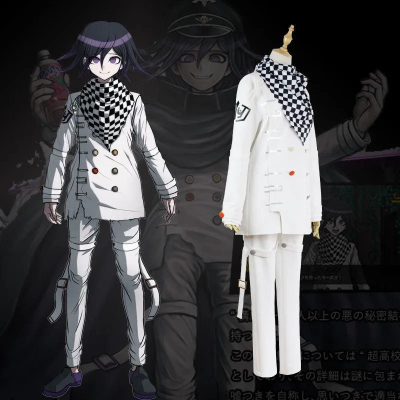 2019 аниме Danganronpa V3 Ouma kokichi косплей костюм японская игра школьная форма наряд пальто