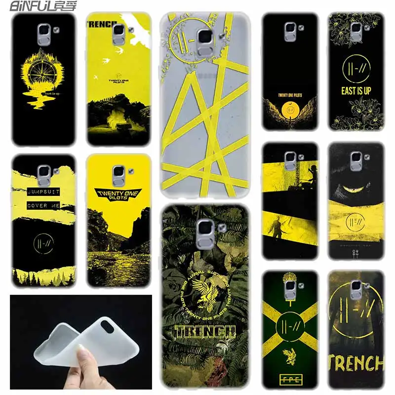 Мягкий чехол из ТПУ для Samsung Galaxy J6 J8 J5 J7 J4 Core Plus 2018 2016 2017 EU Prime Pro Ace Twenty One Pilots Trench