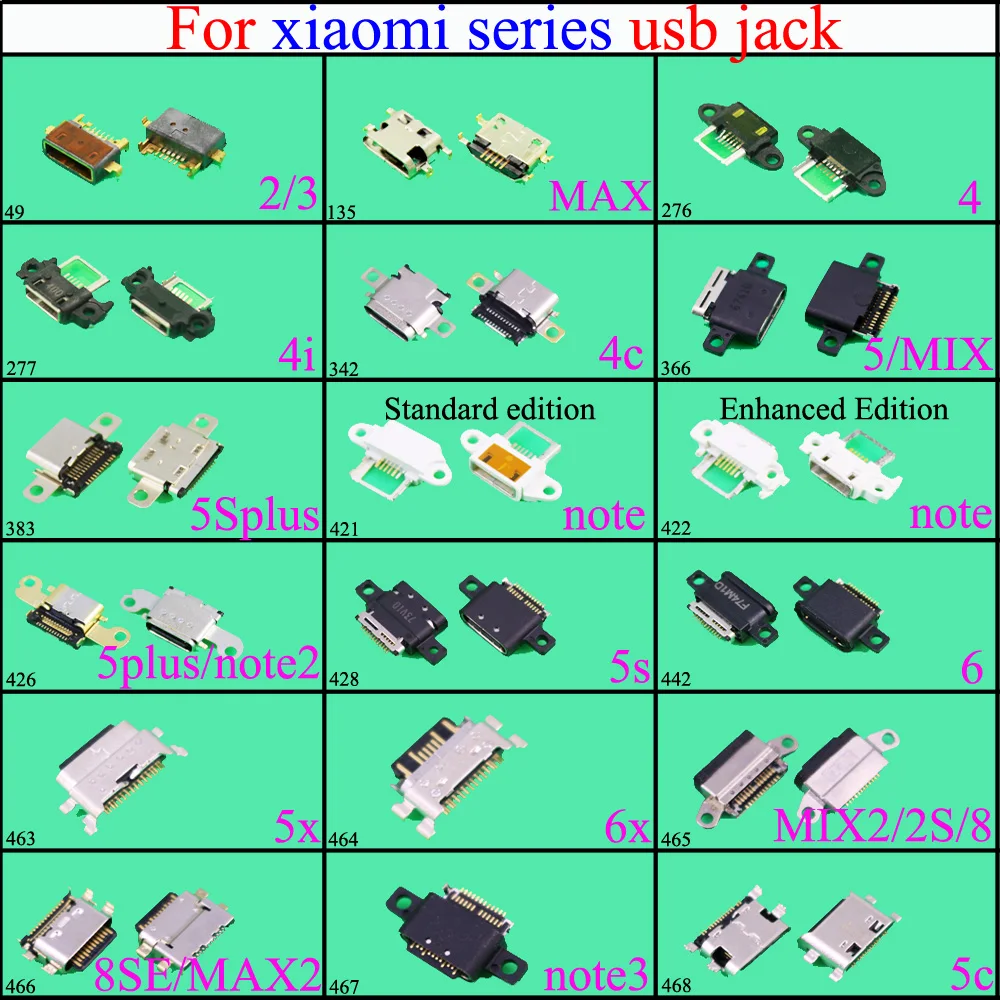 YuXi зарядный порт разъем Micro USB для Xiaomi 2/3/4/5/6/5c 5x 5S 5splus 4c 4i MAX 6X NOTE3 MAX2 8SE NOTE NOTE2|Шлейфы