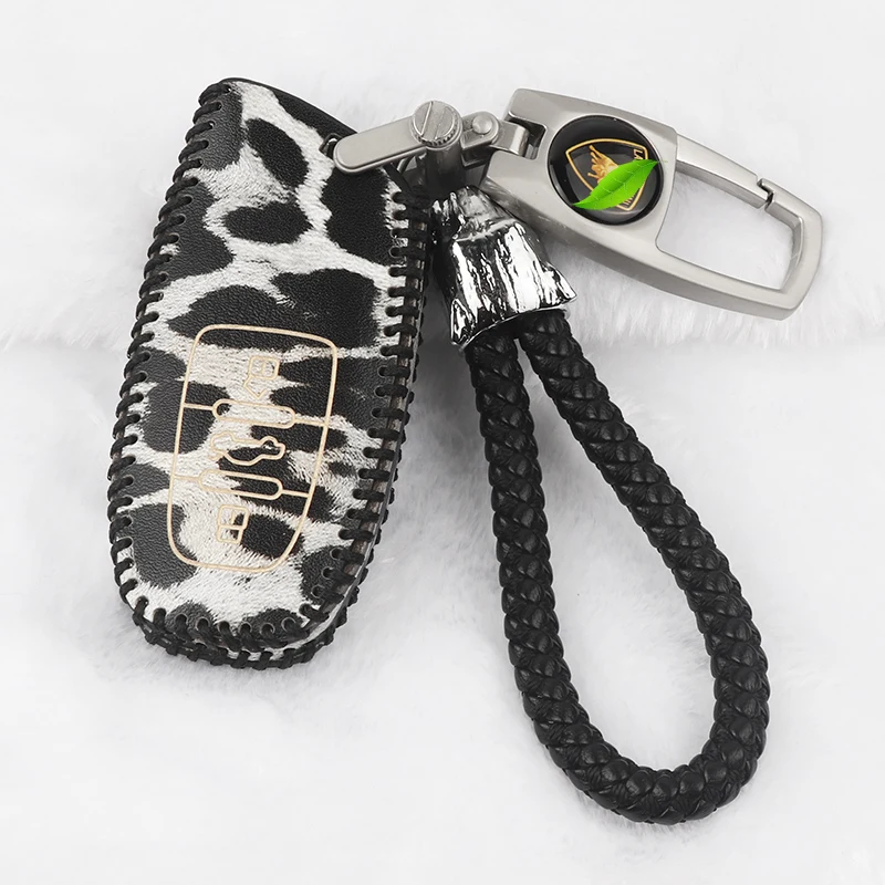 Dedicated to Lamborghini key case Huracan/Aventador car badge cover box leather bag ring accessories | Автомобили и мотоциклы