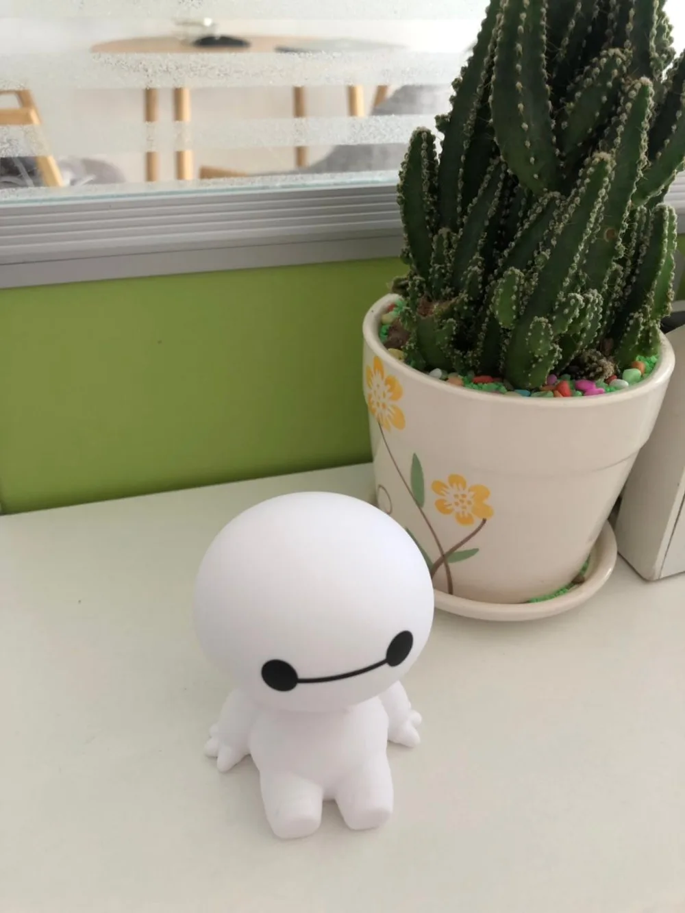 Мультфильм пластик Baymax робот тряски голова фигурка автомобиля украшения для