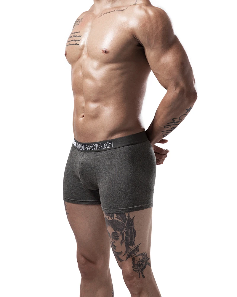 4Pcs/lot Men Boxer Cotton Men's Underpants Breathable Men's Panties Underwear Trunk Brand Shorts Man Boxer Calecon Homme