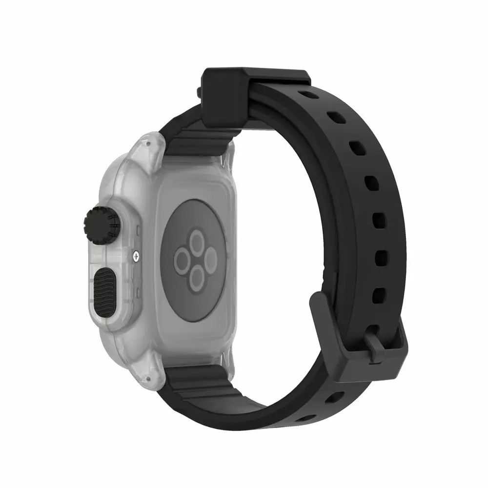 Спортивный Силиконовый каучуковый ремешок для наручных часов Apple Watch Serise 5/4/3/2 мягкие Водонепроницаемый кабель-браслет на запястье для наручных часов iwatch, 40 мм 44 мм 42 мм