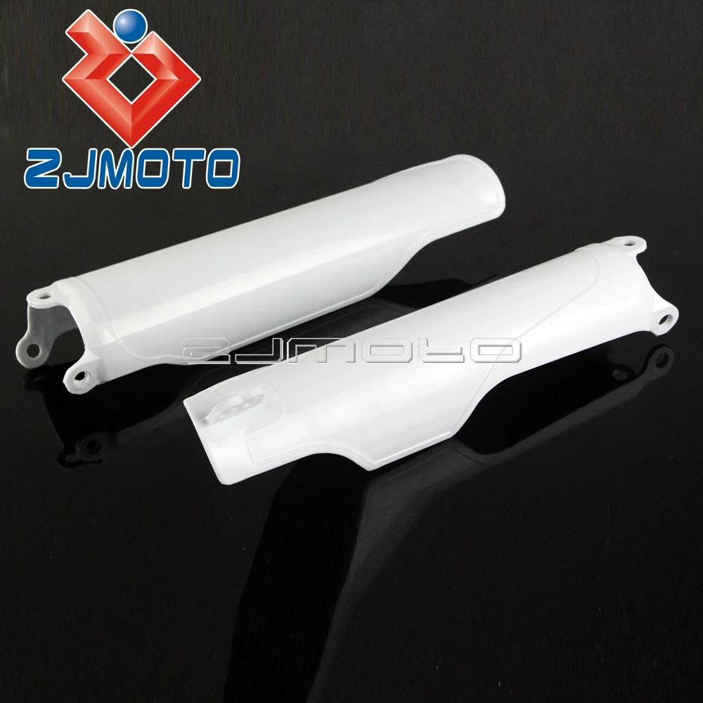 For CRF250X 2004-2017 Motocross Fork Protector Covers Honda CRF250R CRF450R 2004-2018 Dirt Bike White Plastic Guards |