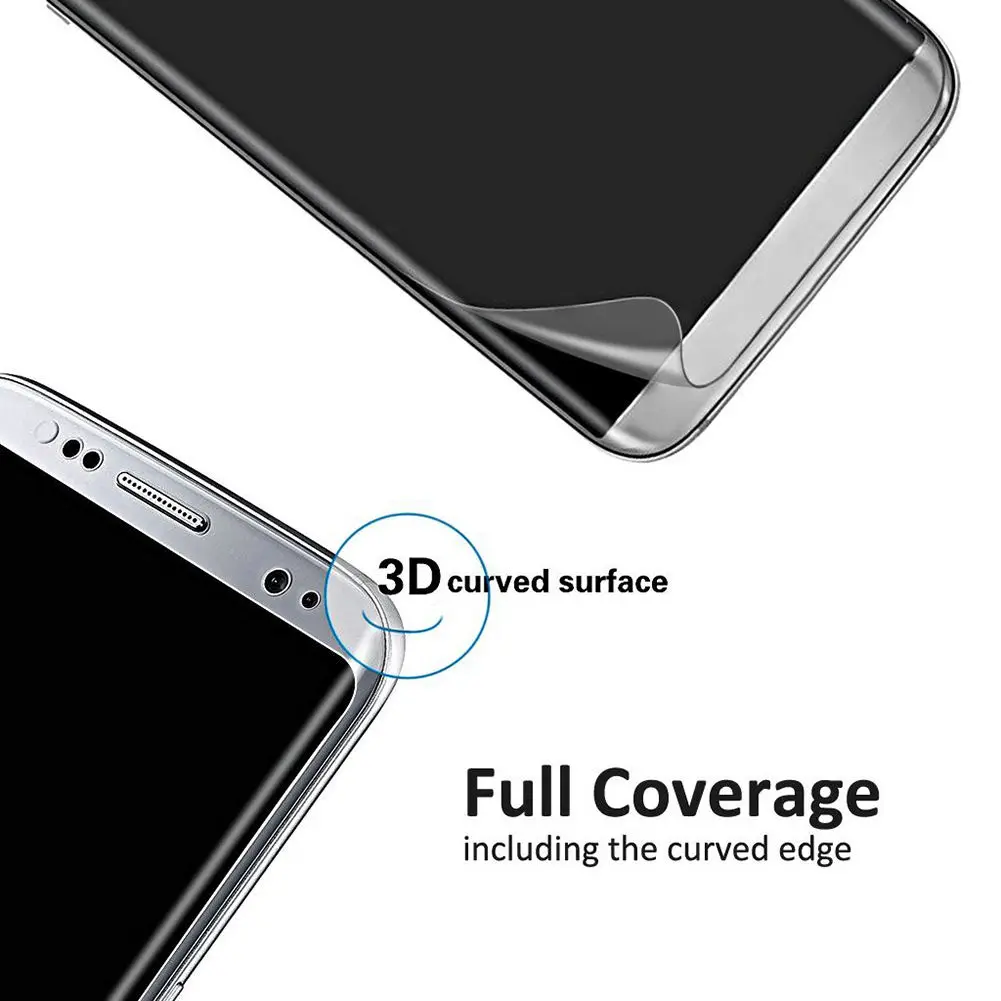 3D с округленными изогнутыми краями Экран протектор для samsung Galaxy S9 Note 8 S8 плюс S7 A3 A5
