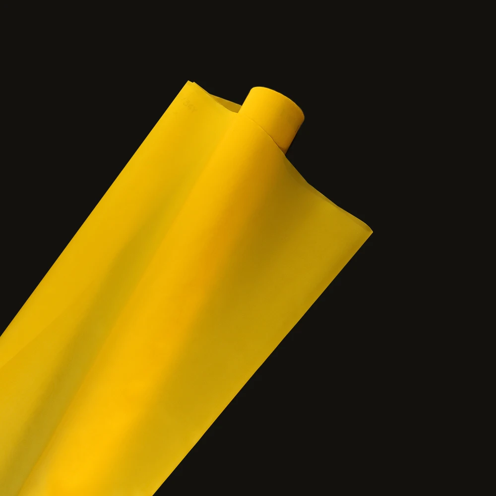 

110T 280Mesh 40UM Yellow 1Meter 100% high precision CMC YILONG screen printing mesh yellow higher quality made in Canada