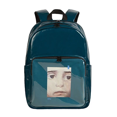 dark green backpack Новинка, Оригинальные Водонепроницаемые холщовые рюкзаки, 15 дюймов, повседневные вместительные школьные сумки для подростков, серия фотографий(FUN KIK - Цвет: dark green backpack