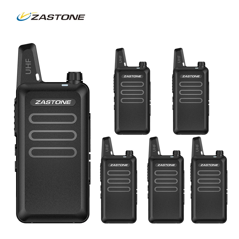 Профессиональная рация Zastone X6 UHF 6 шт. двухстороннее переносное радио с большим