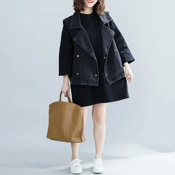 ARANSUE 2019 Европа и Америка длинная футболка Свободный жилет женский комплект из