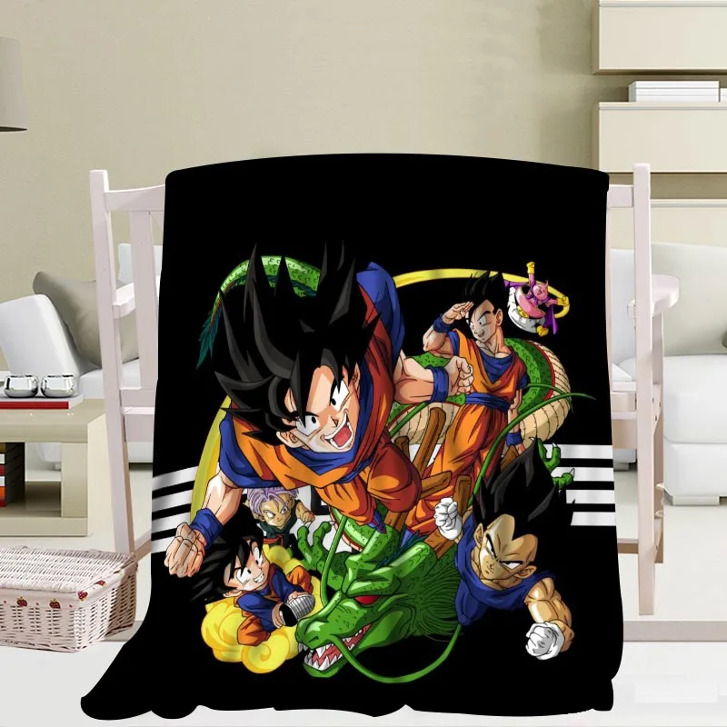 Dragon ball z одеяло s Путешествия Диван коралловый флис тканевые одеяла мягкие пользовательские Фланелевые Одеяло для дивана/кровати/автомобиля переносные одеяла - Цвет: Blanket