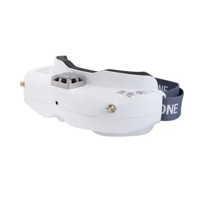 SKYZONE SKY02X 5,8 ГГц 48CH разнообразие FPV очки Поддержка 2D/3D HDMI головы отслеживания с вентилятором DVR фронтальная камера для RC гоночного дрона - Цвет: Белый