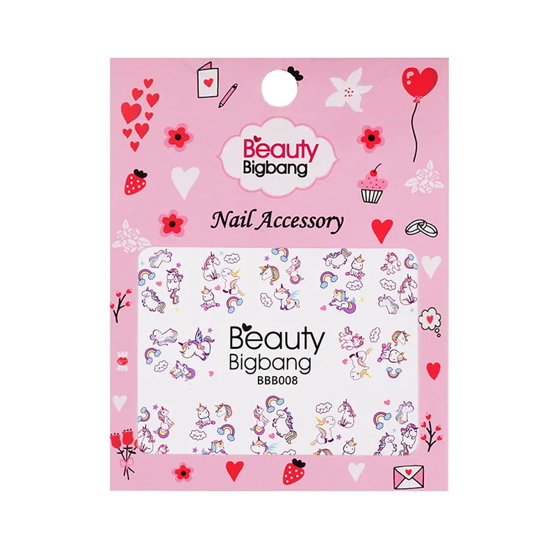 BeautyBigBang, 2 шт, 3D наклейки для ногтей, переводные наклейки с водой, мороженое, торт, дизайн, сделай сам, Переводные картинки, слайдеры, наклейки для ногтей, украшения
