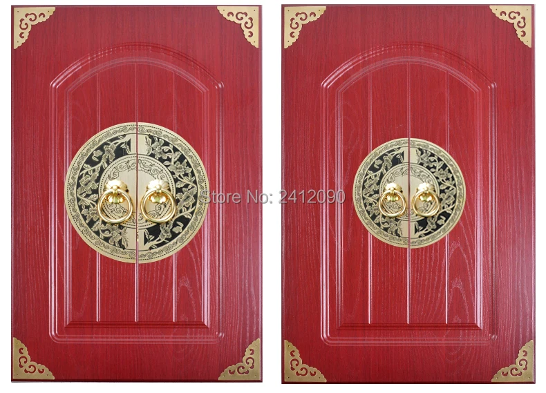 Китайская антикварная мебель фурнитура аксессуары латунные круглые винтажные