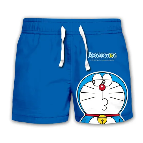 kids casual shorts kawaii Doraemon 3D print Kids hoodies sweatshirt baby boy girl Children Cartoon anime hooded streetwear set pullover suit pants - Цвет: kids casual shorts