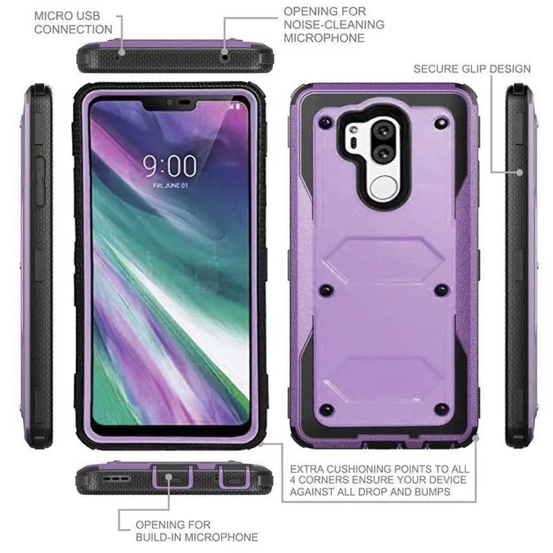 YUMQUA чехол для LG G7 ThinQ Shock Adsording гибридный прочный ударопрочный защитный G710|Бамперы|