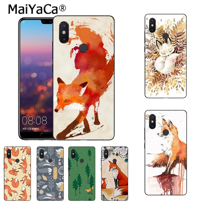 Популярный чехол MaiYaCa FOX in the forest для xiaomi mi 8 se 6 note2 note3 redmi 5 plus note4 5|Бамперы| |